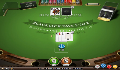 Single Deck Blackjack Game